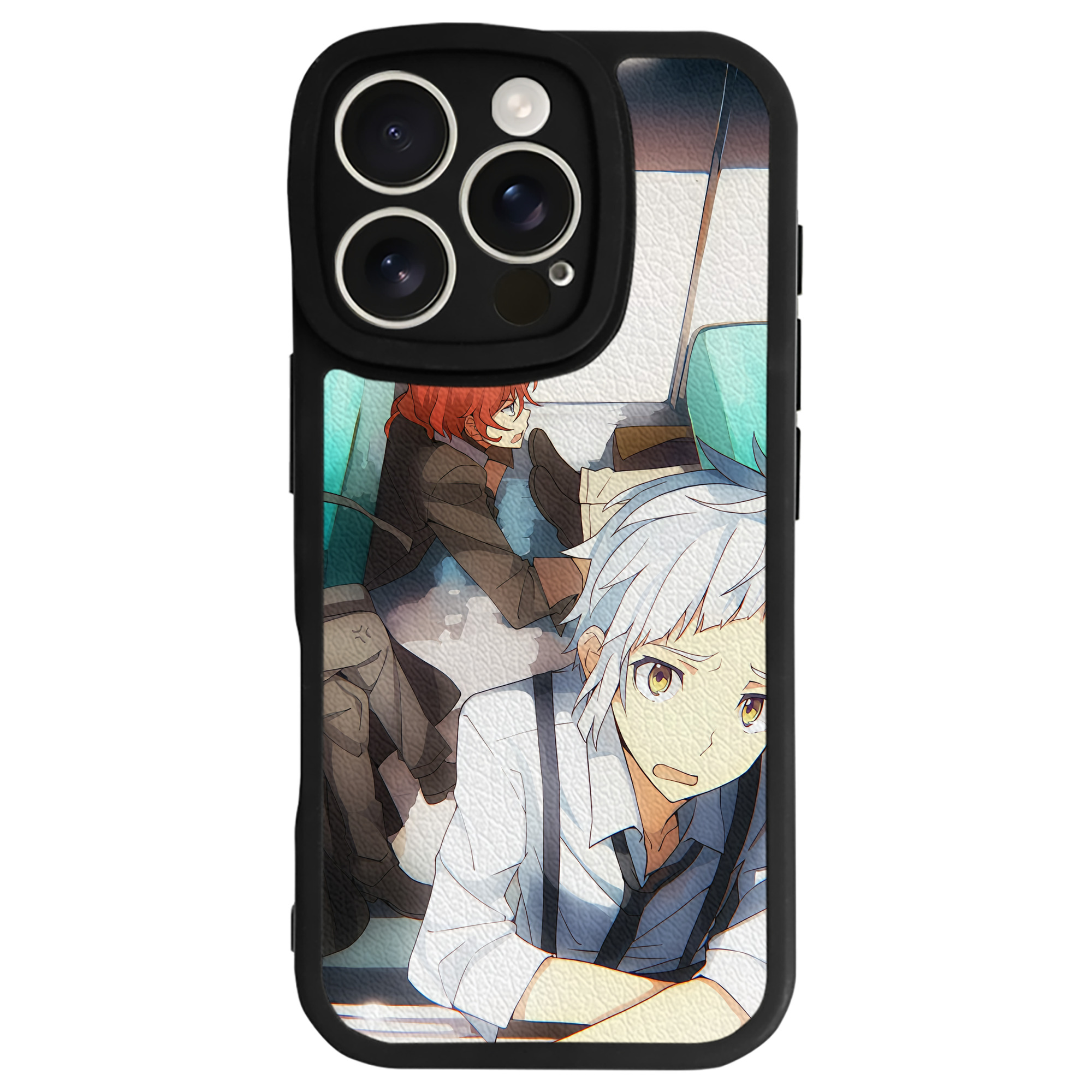 （画像用） 文豪ストレイドッグス Bungo Stray Dogs 【iPhone 16シリーズ対応】シリコンスマホケース（レザー調） 材質：シリコン